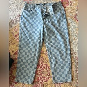 Wild Fable Checkered Blue Jeans